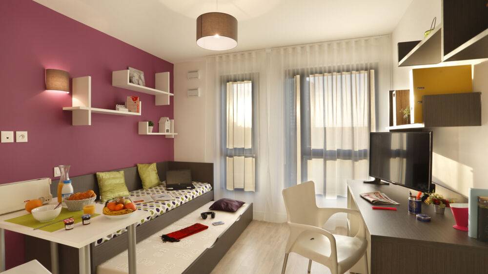 Intérieur d'un studio Nemea Roubaix Eurotéléport